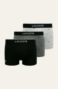 Boxerky Lacoste (3-pack) pánske, čierna farba