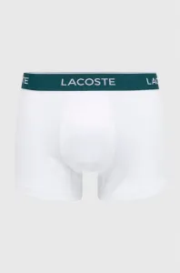 Boxerky Lacoste (3-pak) 5H3389-NUA, pánske, biela farba