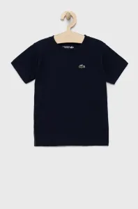 Detské tričko Lacoste tmavomodrá farba, jednofarebný #9152592