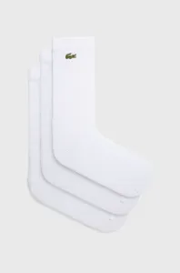 Ponožky Lacoste RA4182-8VM, pánske, biela farba #9152585