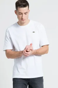 Tričko Lacoste pánsky, biela farba, jednofarebný #4585098