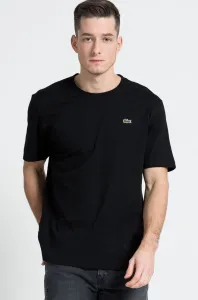 Tričko Lacoste pánsky, čierna farba, jednofarebný