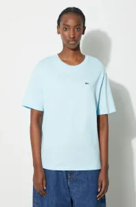 Bavlnené tričko Lacoste tyrkysová farba