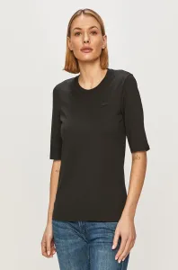 Bavlnené tričko Lacoste TF9424-166, čierna farba #4218901