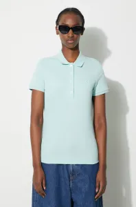 Polo tričko Lacoste dámsky, tyrkysová farba
