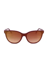 Slnečné okuliare Lacoste dámske, červená farba