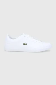 Topánky Lacoste Lerond biela farba, na plochom podpätku