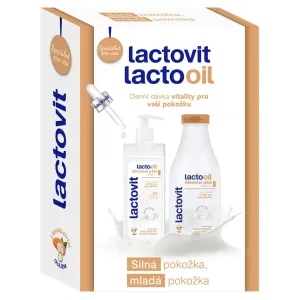 LACTOVIT Lactooil Sprchový gél 500 ml + Telové mlieko 400 ml Darčekové balenie