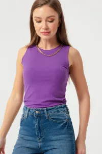 Lafaba Women's Purple Chain Necklace Knitted Blouse