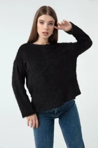 Lafaba Women's Black Tulle Sweater