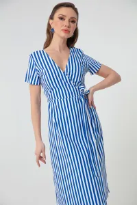 Lafaba Women's Blue Striped Dress #7444007