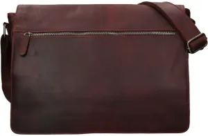 Lagen Pánska kožená taška na notebook BLC/4474/21 BRN