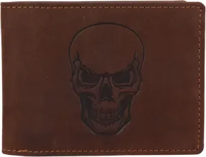 Lagen Pánska kožená peňaženka 19175 BRN SKELETON