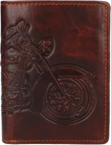Lagen Pánska kožená peňaženka 66-6401/M BROWN - MOTOCYCLE