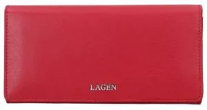 Lagen Dámska kožená peňaženka 50310 Red