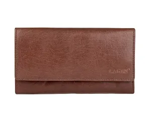 Lagen Dámska kožená peňaženka V-62 Brown