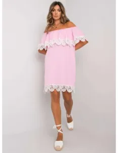 Dámske čipkované šaty Spanish LEElight pink
