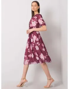 Dámske kvetinové šaty AUDETTE fialové