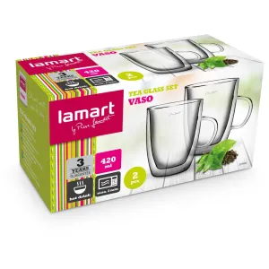 Lamart sada 2 ks tea pohárov 420 ml VASO LT9008