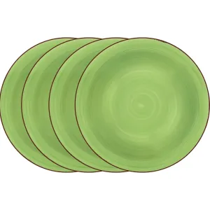 Lamart Set zelených polievkových tanierov 4ks HAPPY LT9067