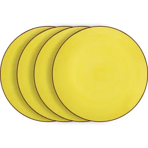 Lamart Set žltých plytkých tanierov 4ks HAPPY LT9050