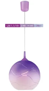 Závesné svietidlo Lamkur LM-1.1/19 24011 (Závesné svietidlo Lamkur LM-1.1/19 24011)