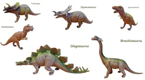 Dinosaurus rôzne druhy cca 35cm - Styracosaurus