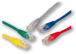 PC-200 C5E UTP/0,5M - červená - prepojovací (patch) kábel