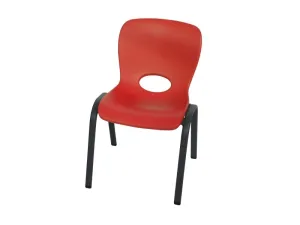Detská stolička HDPE Dekorhome Červená #790740