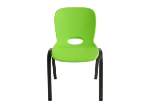 Detská stolička HDPE Dekorhome Zelená #1611085