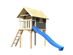 Detská hracia veža so šmýkačkou Dekorhome Modrá #790954