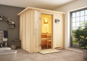 Interiérová fínska sauna 196 x 170 cm Dekorhome #1611257