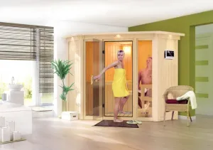 Interiérová fínska sauna 210 x 210 cm Dekorhome #1611273