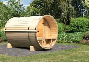 Vonkajšia fínska sudové sauna 216 x 280 cm Dekorhome #1611284