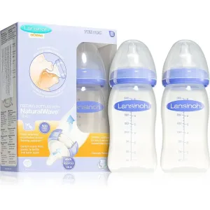 Lansinoh Dojčenská fľaša DUOPACK s NaturalWave TM cumlíkom (M) 2 x 240 ml