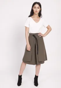 Lanti Woman's Skirt Sp123 Khaki #8923190