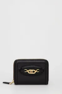 Kožená peňaženka Lauren Ralph Lauren dámsky, čierna farba #2587716