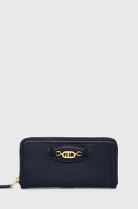 Kožená peňaženka Lauren Ralph Lauren dámsky, tmavomodrá farba #4244075