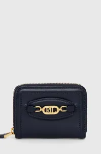Kožená peňaženka Lauren Ralph Lauren dámsky, tmavomodrá farba #4244077