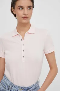 Polo tričko Lauren Ralph Lauren dámsky, ružová farba