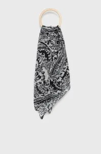 Šál Lauren Ralph Lauren dámsky, čierna farba, vzorovaný #193263