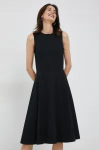 Šaty Lauren Ralph Lauren čierna farba, mini, áčkový strih #9405834