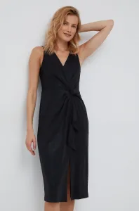Šaty Lauren Ralph Lauren čierna farba, mini, priliehavá #4689779