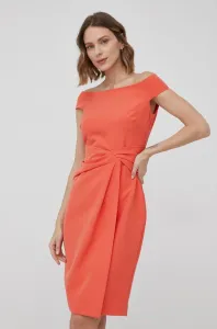 Šaty Lauren Ralph Lauren oranžová farba, mini, priliehavá #7977250