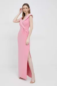Šaty Lauren Ralph Lauren ružová farba, maxi, áčkový strih