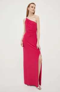 Šaty Lauren Ralph Lauren ružová farba, maxi, rovný strih #8468928