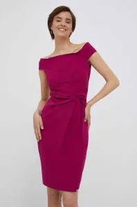Šaty Lauren Ralph Lauren ružová farba, mini, priliehavá #9405523