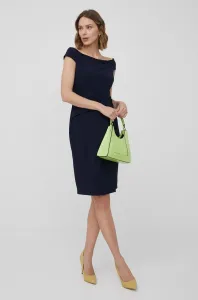 Šaty Lauren Ralph Lauren tmavomodrá farba, mini, priliehavá #9528859