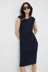 Šaty Lauren Ralph Lauren tmavomodrá farba, mini, priliehavá #4243549