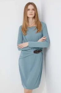 Šaty Lauren Ralph Lauren tyrkysová farba, mini, priliehavá